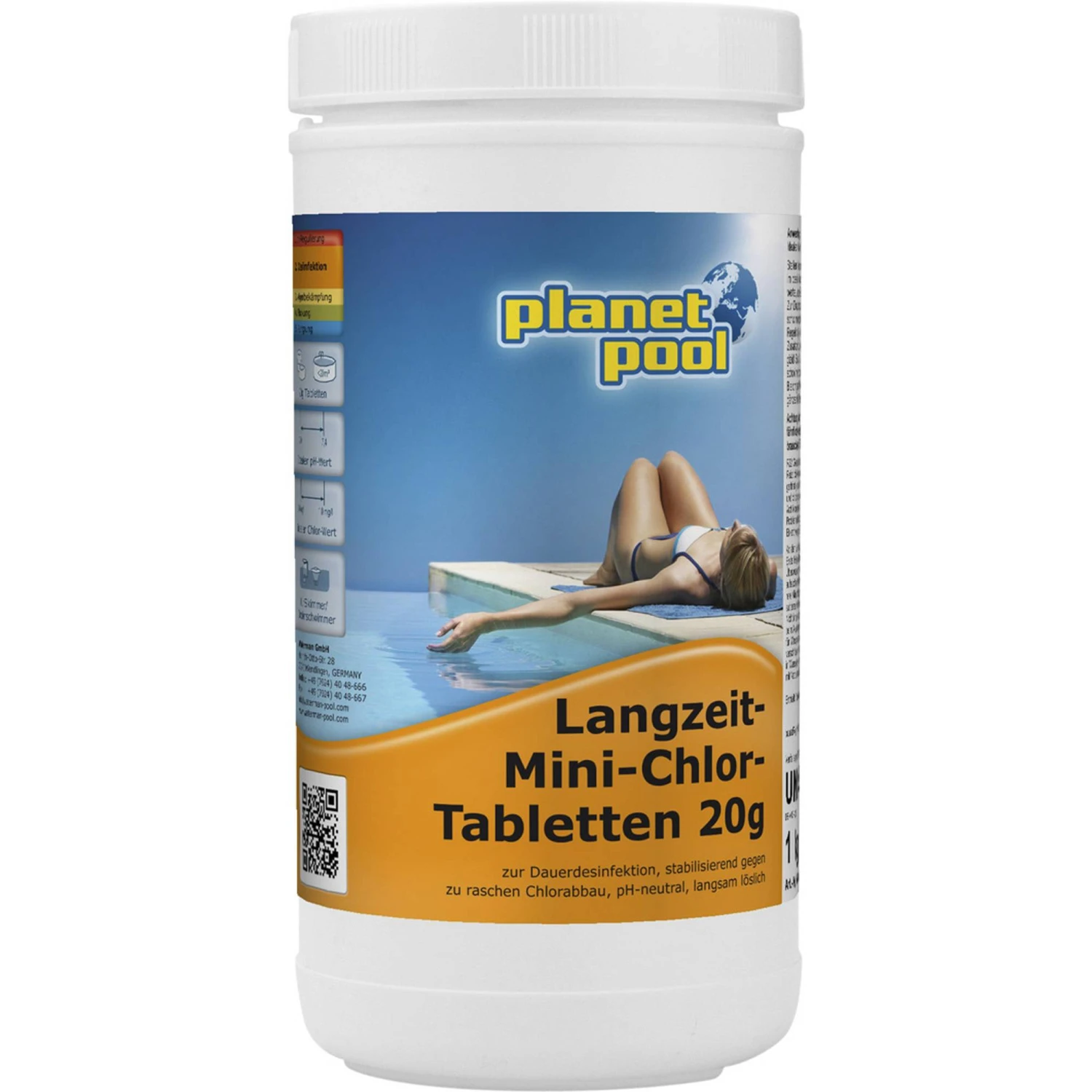 Planet Pool - Langzeit-Mini-Chlor-Tabletten 20 G, 1 Kg