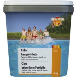 Summer Fun - Chlor Langzeit-Tabs - 200g Tabletten, 5 Kg