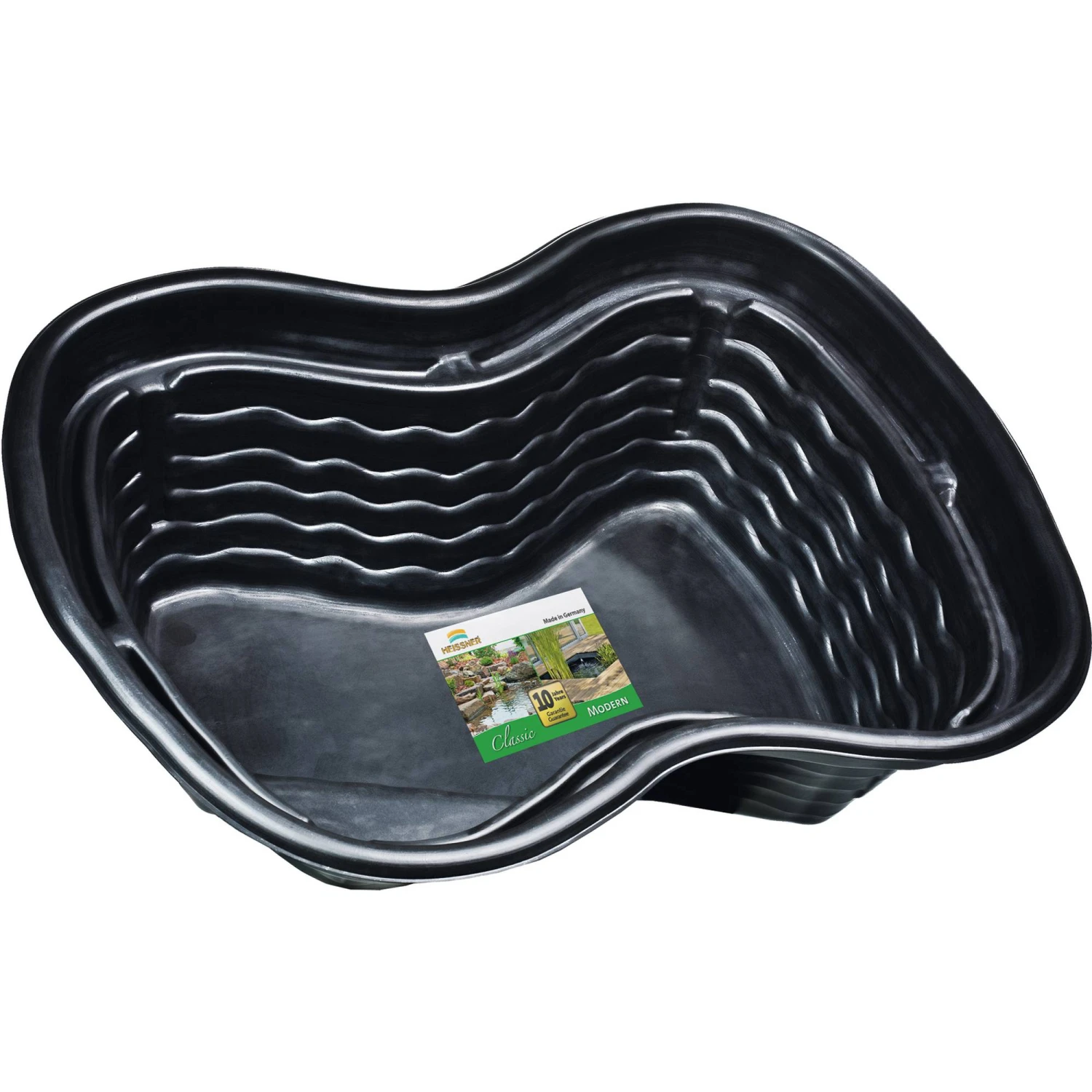 HEISSNER TEICH SET - GROSSER FERTIGTEICH - 1000 LITER BECKEN MIT UNTERWASSER TEICHFILTER SET, LED SPOT UND TEICHSPEIER – Bild 2