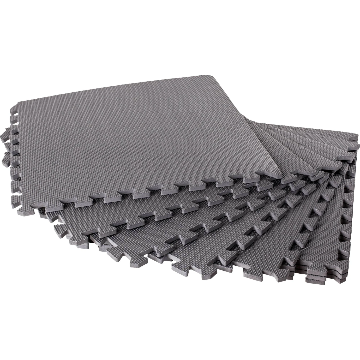 SUMMER FUN Bodenschutzmatten, Grau, 500x500x8mm (8 Stück Im Set = 2qm) – Bild 3