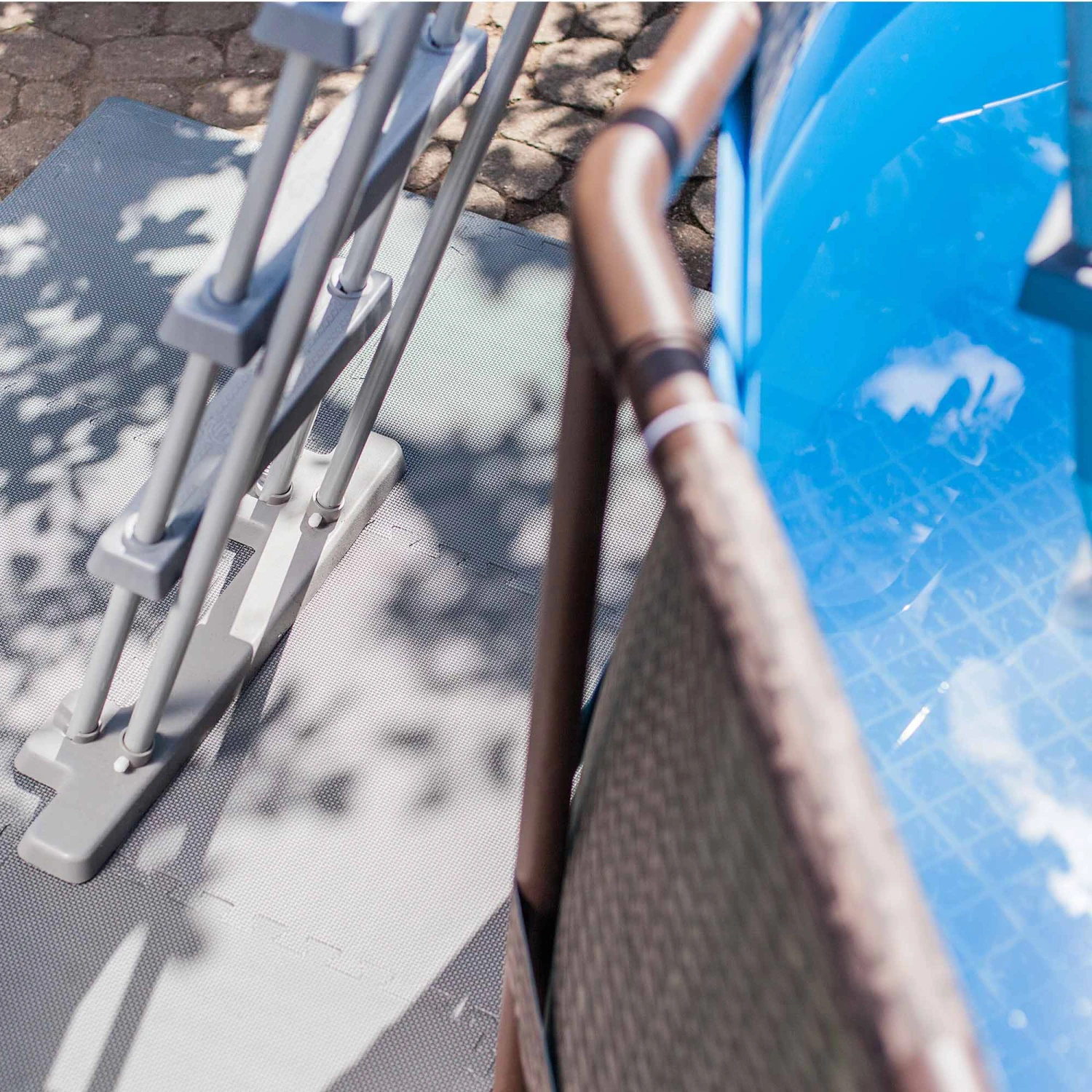 SUMMER FUN Bodenschutzmatten, Grau, 500x500x8mm (8 Stück Im Set = 2qm) – Bild 4