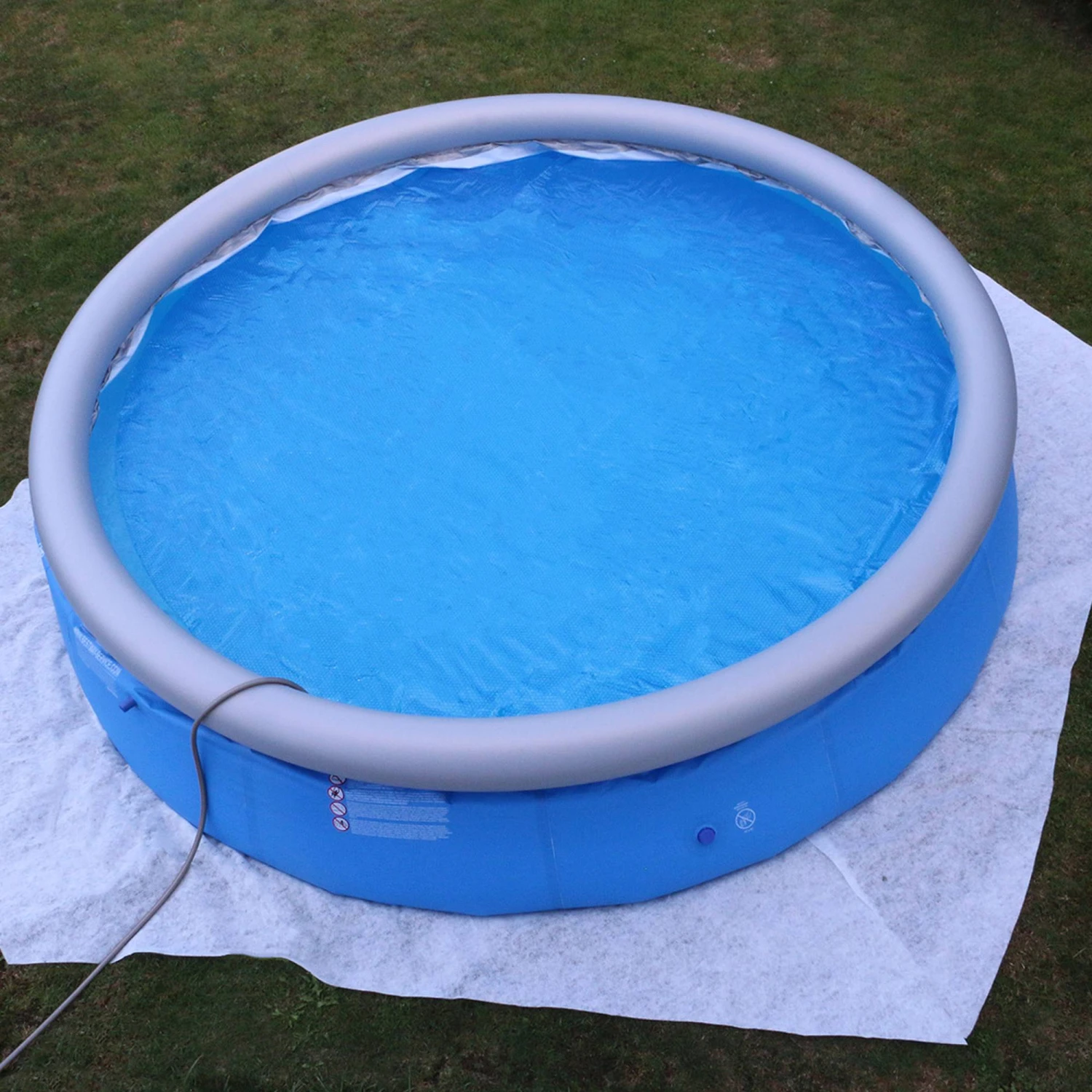 SUMMER FUN Quick Up Pool Set 244 X 66 Cm Inkl. Filter, Bodenschutz Und Thermoabdeckung â Bild 2