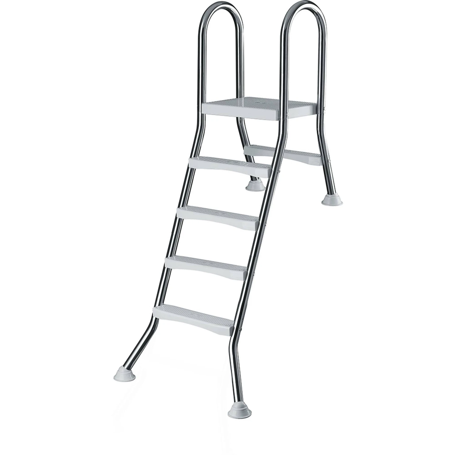 Waterman Stahlwandpool Set (7-teilig) Halbhoch Rund Baja 350 X 120 Cm, Stahl 0,6 Mm Weiß Folie 0,6 Mm Blau – Bild 3