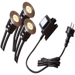 Heissner L450-00 LED Smart Light Bodeneinbau Spot Starter-Set Decklights