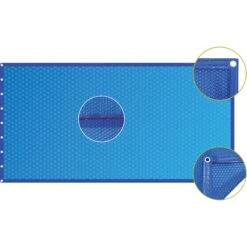 Luftpolster-Abdeckplane Oval Für Becken 320 X 525 Cm Blau, 400 µm