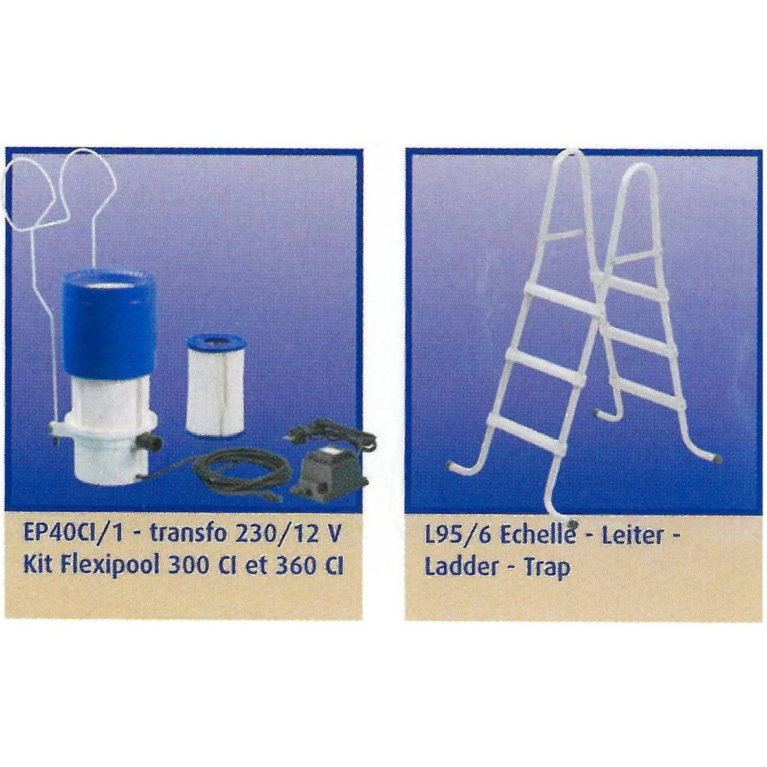 Zodiac Flexipool Premium Schwimmbeckenset 3,60 X 0,90 M (0,7mm WandstĂ€rke) Ink. Kartuschenfilter â Bild 3