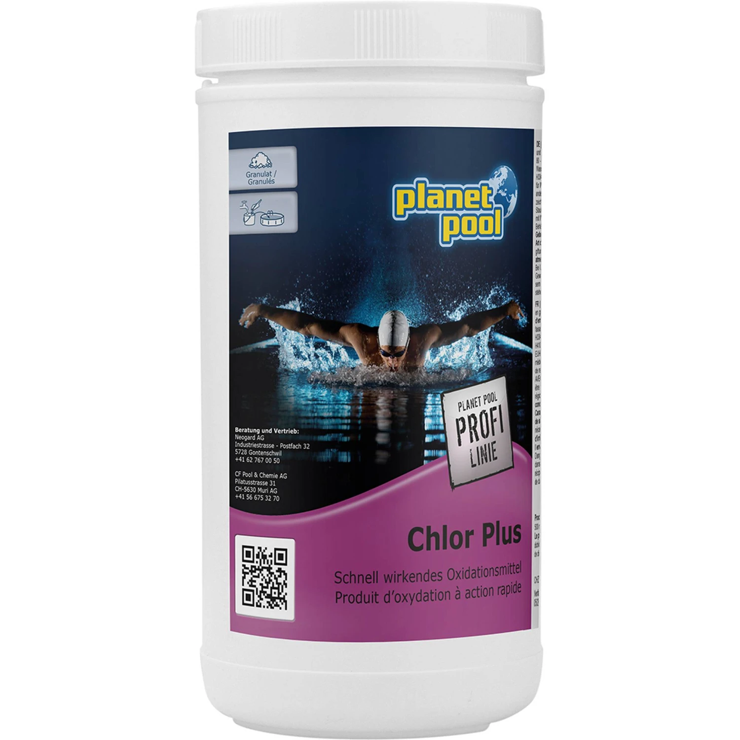 Planet Pool Profi Line - Chlor PLUS - Baden Nach Ca. 30 Minuten,1 Kg