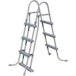 Bestway Pool-Sicherheitsleiter Für Becken Bis 107 Cm - 2x3 Stufen - Grau