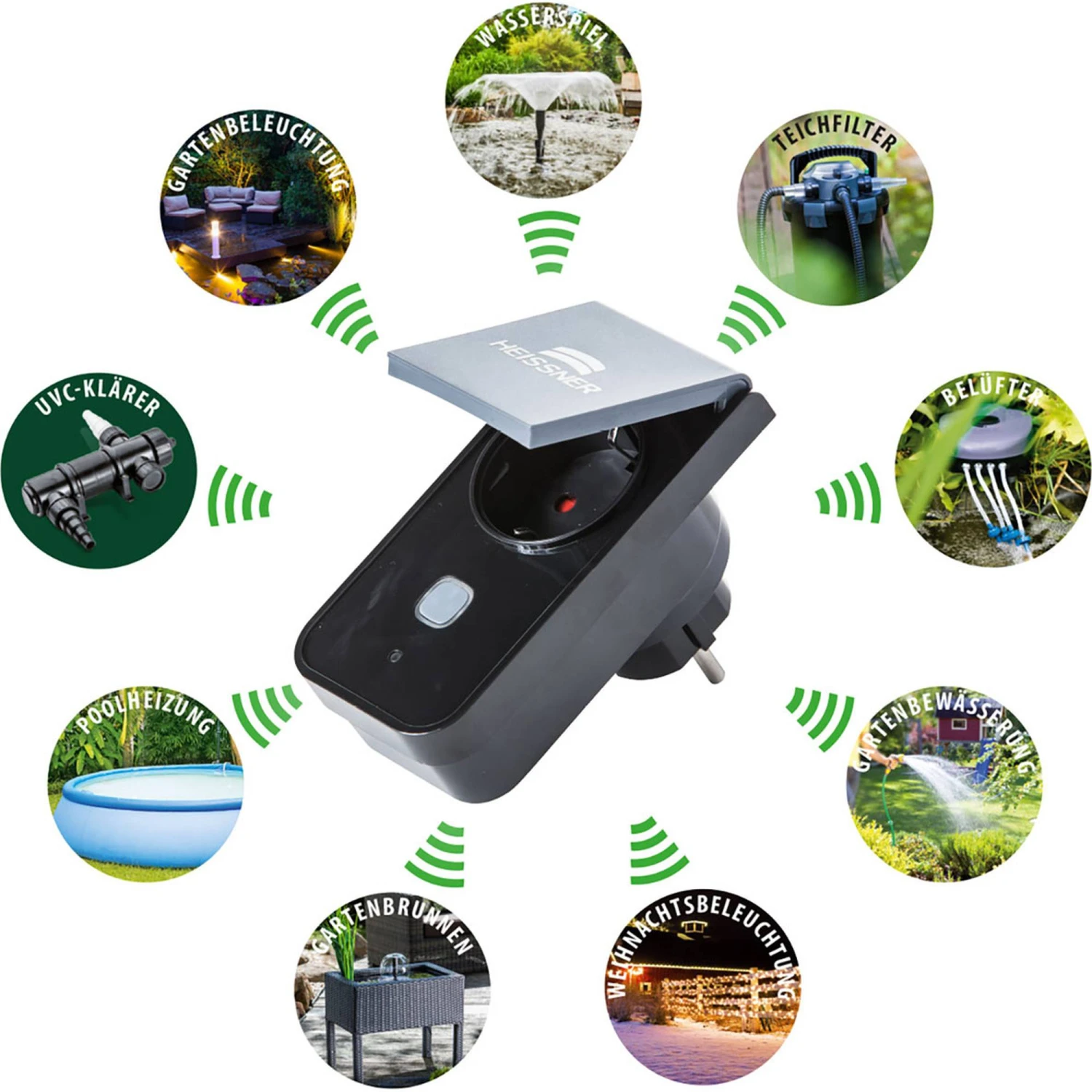 HEISSNER SMART PLUG - WiFi-Zwischenstecker (Schuko-Version) – Bild 2