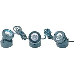 Teichlicht 3er Spot LED Gartenlicht Beleuchtung Von Heissner