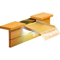 HEISSNER Überlaufkante Mit LED Licht, Edelstahl 30cm