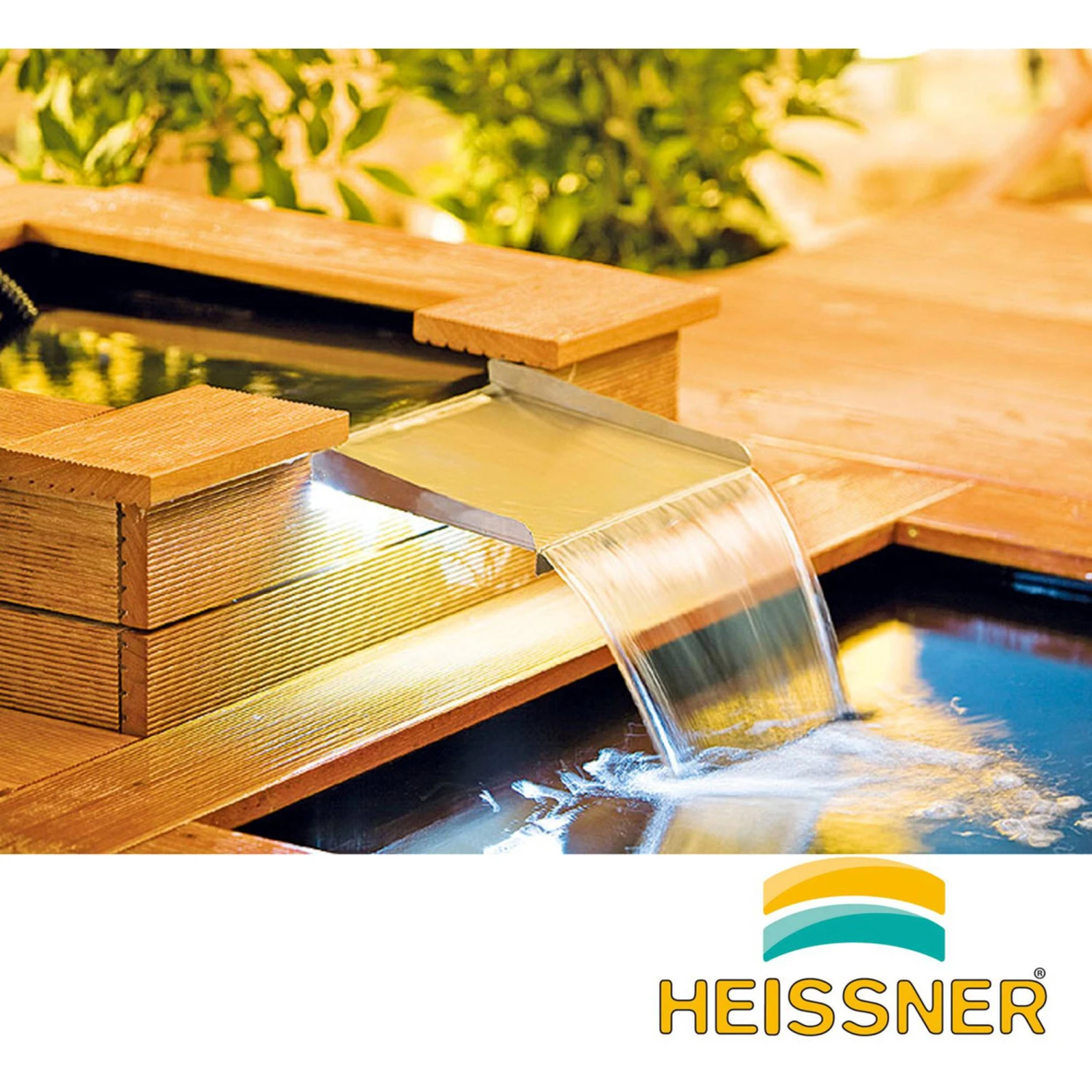 HEISSNER Überlaufkante Mit LED Licht, Edelstahl 30cm – Bild 2