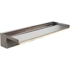 Überlaufkante Mit LED Licht, Edelstahl 60cm W486-00 Von Heissner