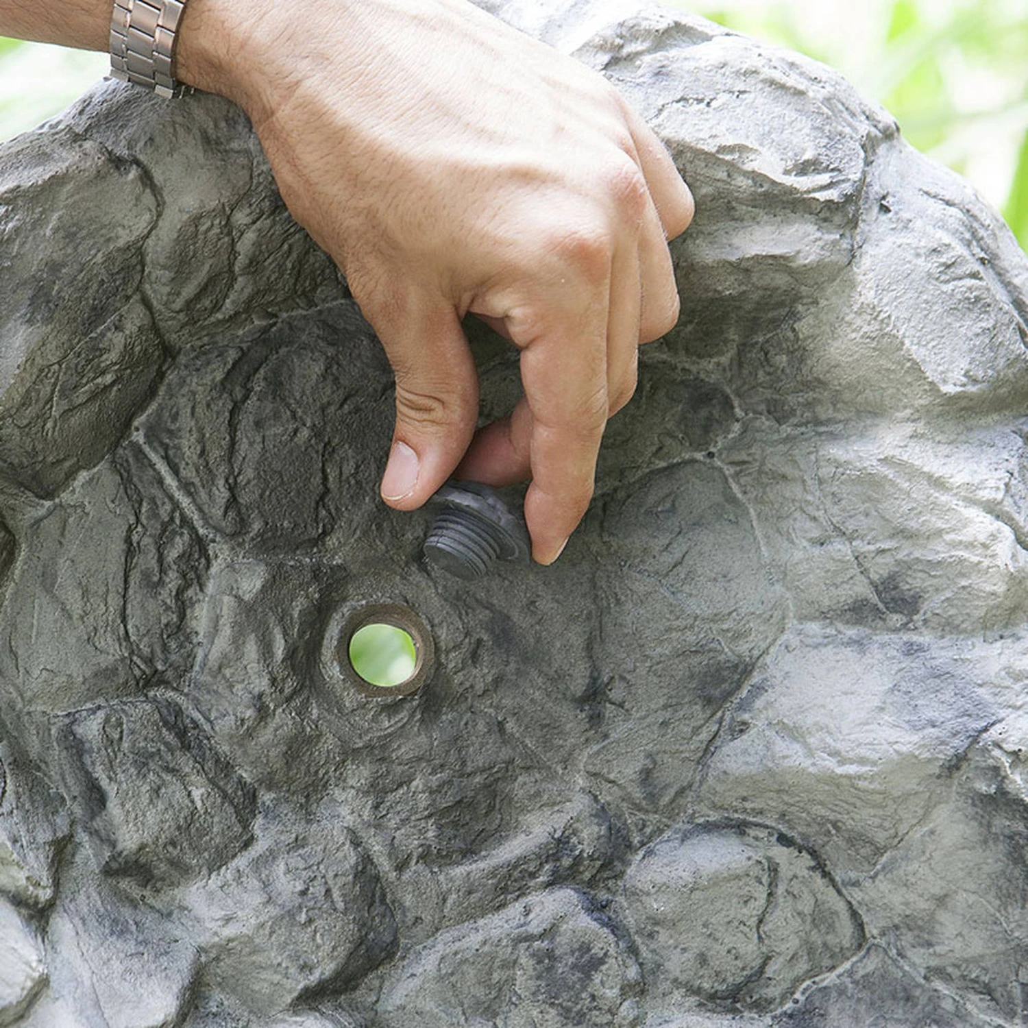 HEISSNER Bachlaufschale Felsgrau, 87x68x8 Cm, M. Pumpenanschluß – Bild 2