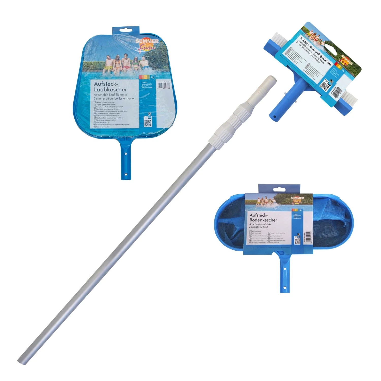 Waterman Stahlwandpool Set (9-teilig) Hoch Rund Eco 450 X 120 Cm, Stahl 0,4 Mm Weiß Folie 0,3 Mm Blau – Bild 6